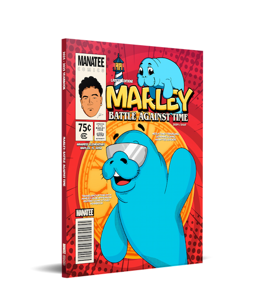 2025 Manatee Elementary School Yearbook Cover Mockup