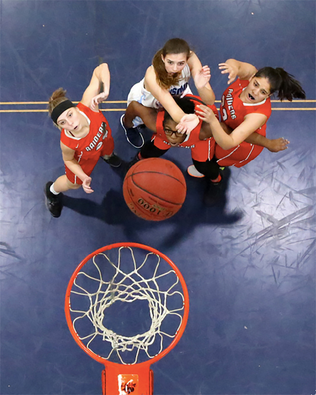 Basketball Action Shot